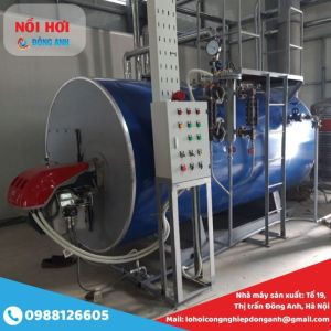 Nồi Hơi Đốt Dầu 1 Tấn, Lò Hơi Đốt Dầu - 0988 126 605