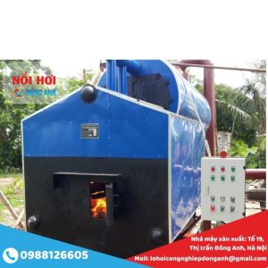 Lò Hơi Đốt Than Củi 1.5 Tấn - 0988126605