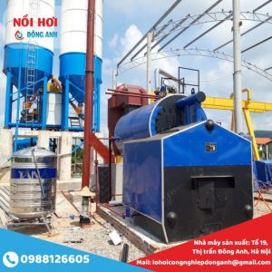 Lò Hơi Đốt Than Củi 1 Tấn